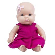 Boneca Nenequinha 21,5cm Com Vestido Rosa 342 - Super Toys Boneca Nenequinha 21,5cm Com Vestido Rosa 342 - Super Toys