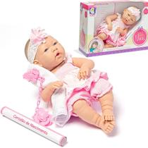 Boneca Nenêzinho Baby Ninos Cotiplás Rosa 2032 3+