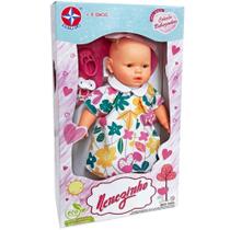 Boneca nenezinho com vestido floral estrela
