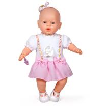 Boneca Nenezinho Vestido Rosa e B 44cm Estrela 1001003000056