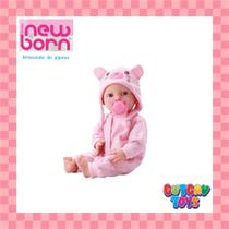 Boneca New Born Brincando de Pijama Menina - Divertoys (8191) Boneca New Born Brincando de Pijama Menina - Divertoys (8191)