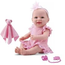 Boneca New Born Dengo Abre e Fecha os Olhos Bebê Reborn