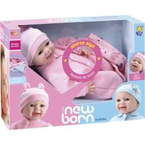 Boneca New Born Divertoys Soninho Menina 8065