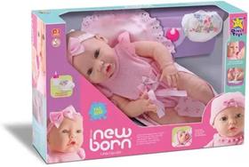 Boneca New Born Little Faz Xixi Abre Fecha Olhos - 8212 - DiverToys