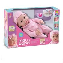 Boneca New Born Little Faz Xixi c/ Macacao Diver Toys