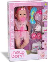 Boneca New Born Unicórnio Fofinho Faz Xixi 8190-Diver Toys
