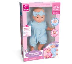 Boneca New Mini Bebê Mania Azul Roma