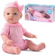 Boneca new pop joy recem nascida com chupeta + certidao de nascimento na caixa - BAMBOLA