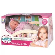 Boneca Ninos Reborn com Boca Aberta Cotiplás Boneca Ninos Reborn com Boca Aberta Cotiplás
