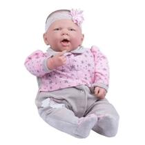Boneca Ninos Reborn Com Boca Aberta Sons De Bebê - Cotiplás