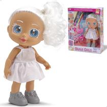 Boneca olho grande bravezinha artista acessórios canetinha