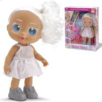 Boneca olho grande colorido com acessórios roupa premium