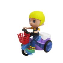 Boneca Passeio De Triciclo Com Som E Luz A Pilha Na Caixa Boneca Passeio De Triciclo Com Som E Luz A Pilha Na Caixa