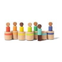 Boneca Peg People Baby Toy Lovevery Post & Play 7 Wooden People