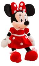 Boneca Pelucia Minnie Laço Vermelha Tamanho 40 Cm