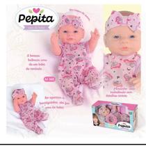 Boneca pepita faz sons de bebe boneca que chora e ri fala papai e mamãebrinquedos de menina
