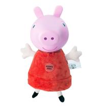 Boneca Peppa Cabeça De Vinil Corpo De Pelúcia Com Som
