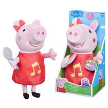 Boneca Peppa Musical Vestido Brilhante Laço 28cm - Hasbro