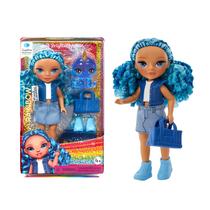 Boneca pequena Rainbow High Littles Sapphire Bradshaw Blue 5.5