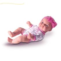 Boneca pequena tipo rebon cheia de detalhes bonequinha reborne realista que parece de verdade bebezã - Milk Brinquedos