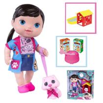 Boneca Pet Love Shop Com Cachorrinho Cotiplas 2507- Cotiplás