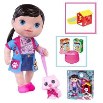 Boneca Pet Love Shop Com Cachorrinho Cotiplas 2507- Cotiplás