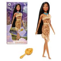 Boneca Pocahontas Disney - Clássica, 29cm, com Pente