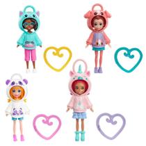 Boneca Polly Amigas De Capuz HKV98 Boneca Polly Amigas De Capuz HKV98