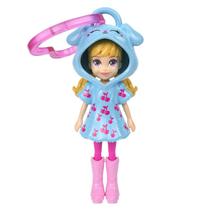 Boneca Polly Pocket Amigas De Chapuz C Chaveiro Mattel JMN38 Boneca Polly Pocket Amigas De Chapuz C Chaveiro Mattel JMN38