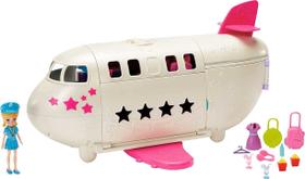 Boneca Polly Pocket Avião Jatinho Fabuloso Mattel