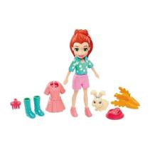 Boneca Polly Pocket com Bichinhos com Acessórios - Mattel