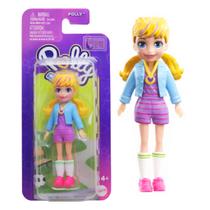 Boneca Polly Pocket com Jaqueta azul 9cm FWY19 Mattel