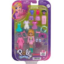 Boneca Polly Pocket Conjunto de Looks 18 pçs HKV88 HRD60 - Mattel
