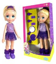 Boneca polly Pocket Ginasta - 38 cm - Nacional