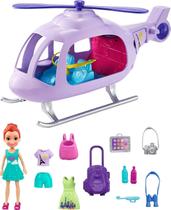 Boneca Polly Pocket Helicóptero Aventura De Ferias - Mattel