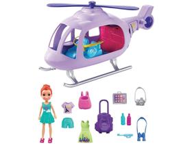 Boneca Polly Pocket Helicóptero de Aventura - com Acessórios Mattel