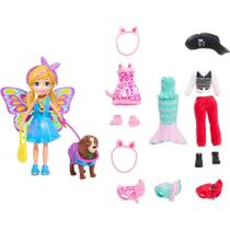 Boneca Polly Pocket Kit Cachorro Fantasia Combinada Mattel