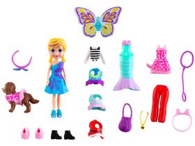 Boneca Polly Pocket Kit Cachorro Fantasias - Combinadas com Acessórios Mattel GDM15