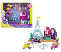 Boneca Polly Pocket Playset Perfeitamente Paris Com 15 Acessórios e 2 Bonecas - Mattel - GKL61