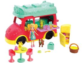 Boneca Polly Pocket Smoothies Food Truck 2 Em 1 - 25cm Mattel