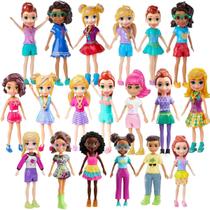 Boneca Polly Pocket Sortida Mattel Original Coleção Básica Mini Boneca Presente Menina Criança Infantil Infantil Brinquedo Surpresa