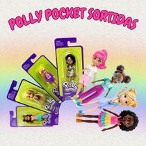 Boneca Polly Pocket Sortida Mattel Original Mini Boneca Moda Acessórios Coleção Básica Brinquedo Infantil Presente Menina Criança Colecionável