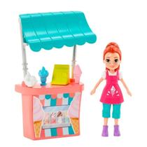 Boneca Polly Pocket Stand de Sorvetes da Lila 4+GDM10 Mattel