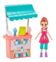 Boneca Polly Pocket Stand De Sorvetes Lila - Mattel Gwd82