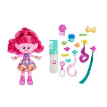 Boneca Poppy Penteado Mágico Trolls Mattel