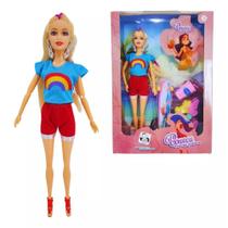 Boneca Pretty com Skate e Acessórios PI4498 Mod2 - Pica Pau