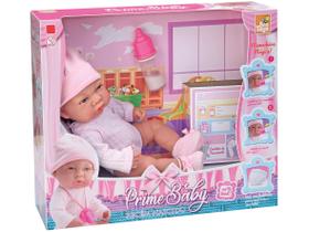 Boneca Prime Baby Recém Nascido com Acessórios - Bee Toys