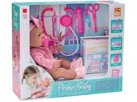 Boneca Prime Baby Vinil C/Acessorios