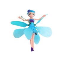 Boneca Princesa Aerocraft Fada Voadora Azul 19Cm Sensor Nº4
