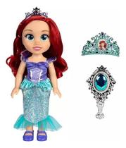 Boneca Princesa Ariel Disney Com Acessórios